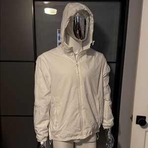 Calvin Klein Lightweight White Hooded rain Jacket - Men